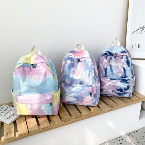Casual Colorful Zipper Backpacks Fashion Oxford Cloth Children Outdoor Shoulder Schoolbag Leisure Big Capacity Travel Packsack