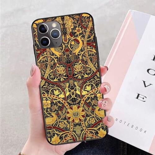 William Morris Bullerswood Vintage Floral Phone Case For iPhone 11 Pro X XR XS Max 6 7 8 plus Samsung S8 S9 S10 S20 A10 A50