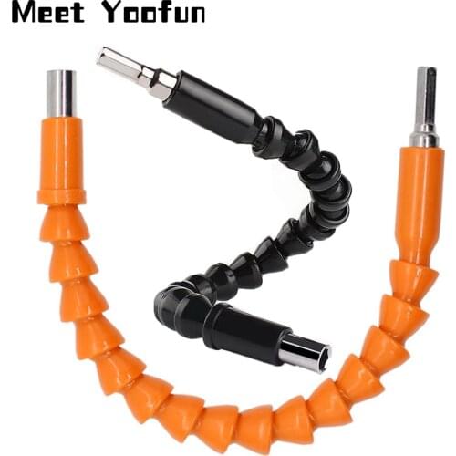 1pcs electric drill screwdriver bit multifunctional universal Snake flexible hose Cardan shaft connection soft extension rod