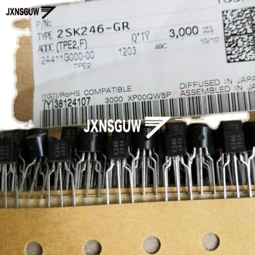 10PCS 2SK246 GR TO-92 Transistor K246 Audio Power Amplifier 2SK246-GR power transistor 2SK246GR Taping Laser word K246GR