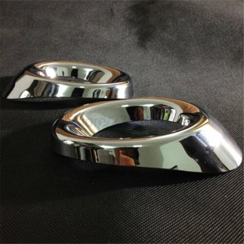 For Mazda6 Mazda 6 2013 2014 2015 abs Chrome Front Fog Lamp Light Cover Trim 2pcs