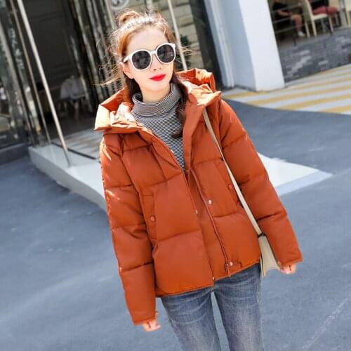 2019 Direct Selling Limited Long School Wind Small Cotton-padded Korean Even Hat Clothes Student Girl Cotton Winter Loose Coat