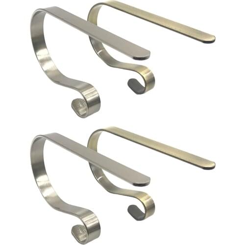 4 PCS Christmas Socking Holders Christmas Fireplace Metal Hanging Hooks Multi-Purpose Metal Hook Unique Design Small Exquisite