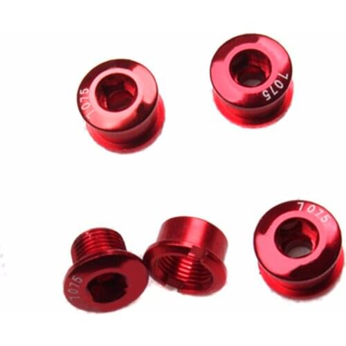 5Pcs Bike Disc Screw Aluminum Mountain Road Bicycle Cycling Single Crank Chain Ring Wheel Bolt 1.5g Bike Crankset Disc Screws