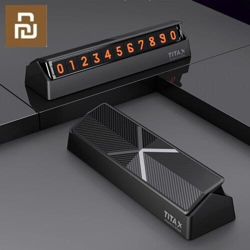 Xiaomi Titx X Flip Type Car Temperary Parking Phone Number Card Plate Mini Car Decoration for Xiaomi Mi Home
