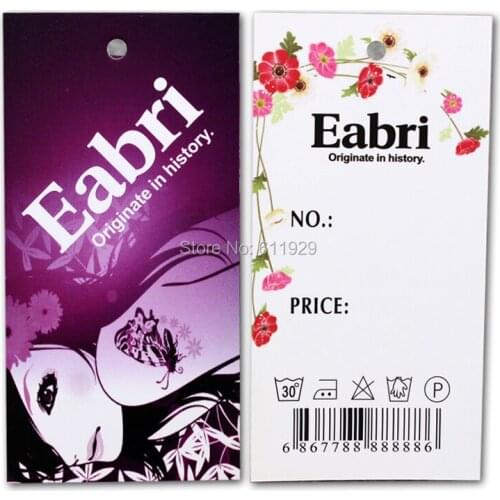 Free shipping customized clothing hang tag/colorful paper tags/dress tags/garment printed paper labels/gift packing card/logo