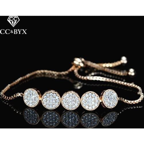 CC Wedding Jewelry Bracelets For Women Bangle Shine Cubic Zircon Accessories Pageant Charm Luxury Party Engagement Gifts S0201