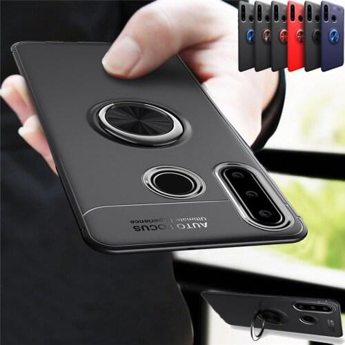 Phone Case For Huawei P20 P30 P40 Lite E Pro Plus Honor 9C Cases Luxury Magnetic Ring Soft Silicone Anti-fall Cover Phone Coque