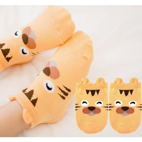 Baby Infant Socks Newborn Cotton Boys Girls Cute Cartoon Toddler Anti-slip Socks meia infantil calcetines BTTF DS29