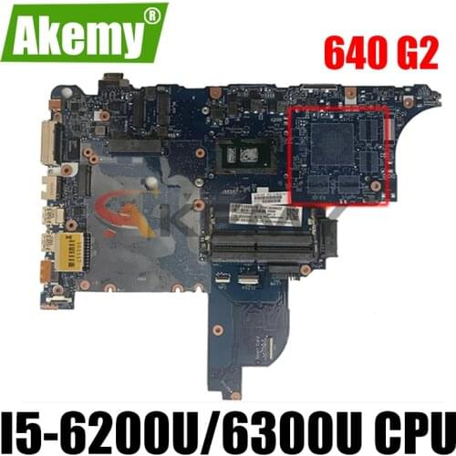 For HP ProBook 640 G2 HP 650 G2 Laptop Motherboard With i5-6200U/i5-6300U 6050A2723701-MB-A02 840715-601 840717-601 840717-001