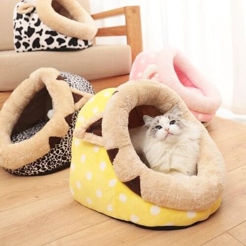 Pet Kennel Winter/Autumn Warm Slippers Nest Cat Bed Animals Shape Design 5 patterns Fashion Good Quality Dog puppy Bed