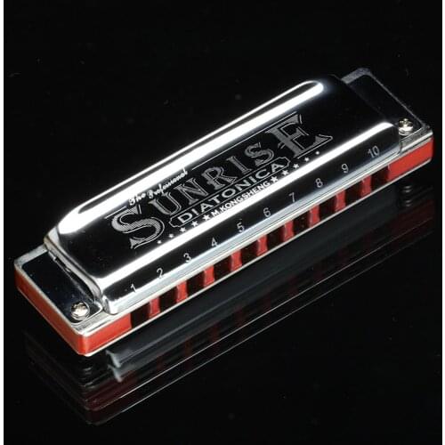 Kongsheng Diatonic Harmonica 10 Holes Blues Harp Master Mouth Organ Key Of C Professional Musical Instruments KongSheng Sunrise