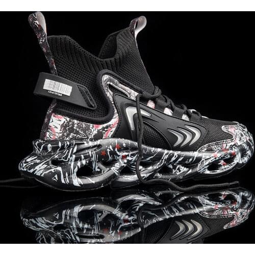 Sneakers Men Graffiti Chunky Running Shoes Comfortable 2021 Students Casual Sport Shoe Breathable Male Outdoor Walking Footwear