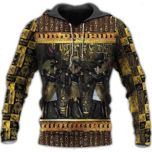 Ancient God Of Egypt 3D Printed Jacket Men/women Casual Vintage Streetwear Sweatshirts Hip Hop Hoody Mens Hipster Punk Clothes