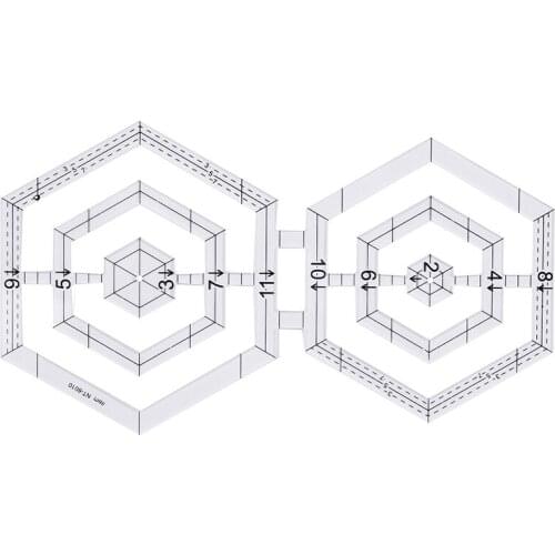 Sewing Tools Patchwork Ruler Handmade Quilt Templates Acrylic Patchwork Ruler DIY Quilter Drawing Tool Quilting Ruler