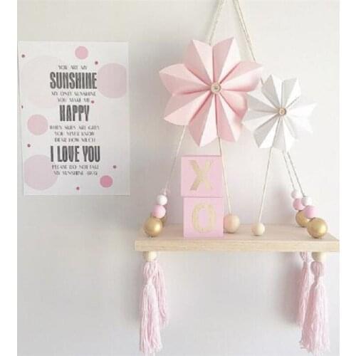 Multifunction Nordic Baby Room Beads Wall Decorative Shelves Photography Props Organization Hanger Christmas Gift Ornament