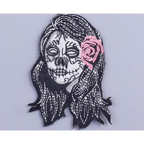 Diy Zombie Bride Patches On Clothes Sewing Embroidery Patch Ghost Girl Embroidered Patches For Clothing Applique Patch Sticker