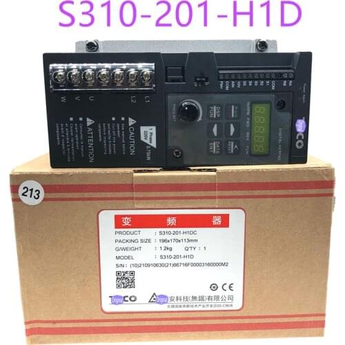 New Inverter VFD Frequency AC Drive S310-201-H1D 1 Phase 220V 4.2A 0.75KW 1HP