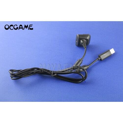 OCGAME 50pcs/lot grey&black 2 in 1 Wireless Controller Play and Charger USB Cable for xbox360 Xbox 360