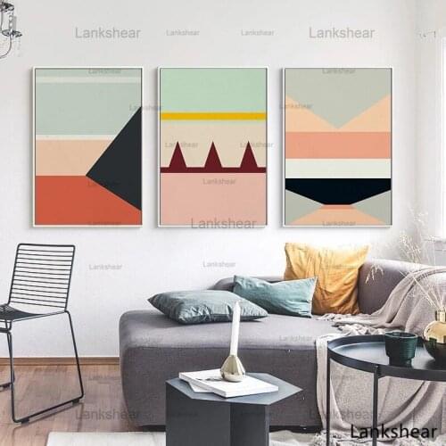 Scandinavia Geometric Prints Poster Nordic Canvas Printings Paintings Wall Art Pictures for Living Room Home Decor