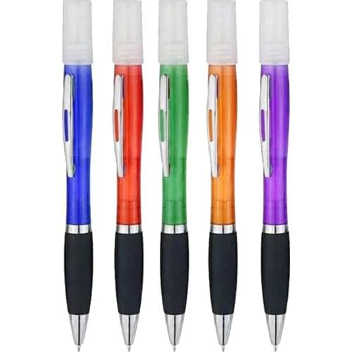 2-in-1 1.0mm Ballpoint Pen with Sprayer Alcohol Storage Container, Compact and Portable, Convenient to Carry and Storage