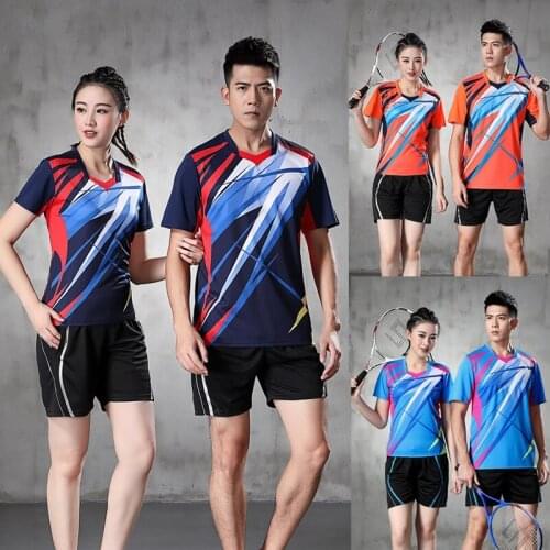 Badminton sport shirts,quick dry Table Tennis Uniforms Kit Short Sleeved T-shirt,Tennis Shirts, fitnesslife Badminton t-Shirts