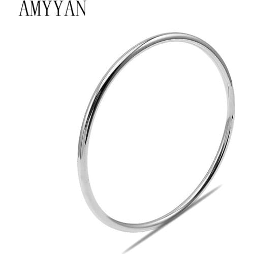 Thin Round Woman Bracelet Simple Clean Jewelry Popular 2 Kinds of Unique Style Woman Bracelets Bangle