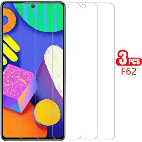 Protective tempered glass for samsung f62 screen protector on galaxy f 62 62f 6.7 film samsun samsumg sansung galaxi samsungf62