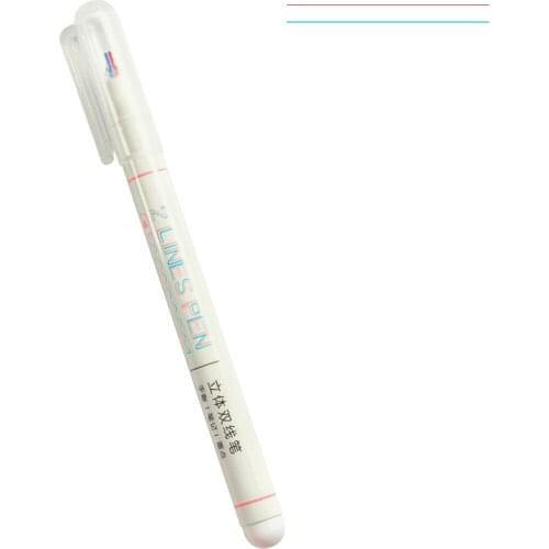 1pcs Double Lines for Students Marker Stereo Color Pen DIY Two Lines Gel Pen Journal Planner Hand Account Office Supplies