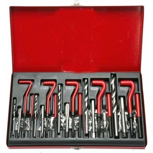 131Pcs automatic engine block recovery damaged thread repair kit M5 M6 M8 M10 M12
