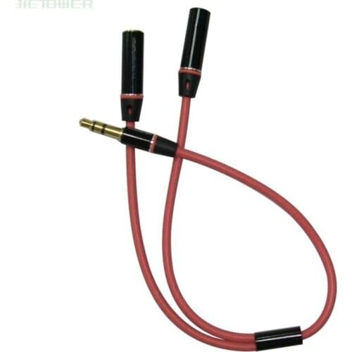 500pcs Headphone Splitter Cable 3.5mm Y Audio Jack Splitter Extension Cable 3.5mm Male to 2 Port 3.5mm Female AUX 3.5 Jack Cable