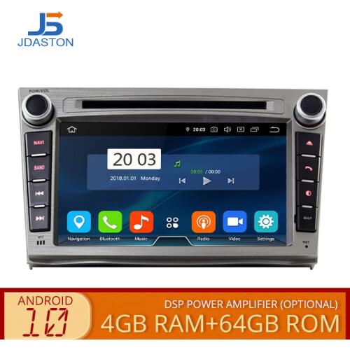 JDASTON Android 10.0 Car Multimedia Player For SUBARU OUTBACK 2008-2013 WIFI GPS Stereo Auto audio DVD Video 2 Din Car Radio 4GB