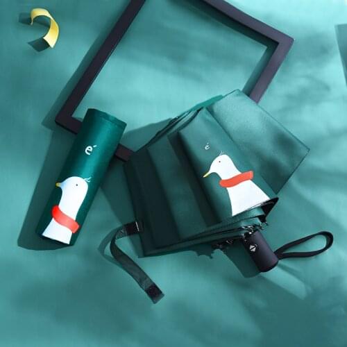 Kocotree Brand Hot Sale New Fully Automatic Anti-UV For Women Gift Fashion Windproof Sun Umbrellas Rain Swan Design