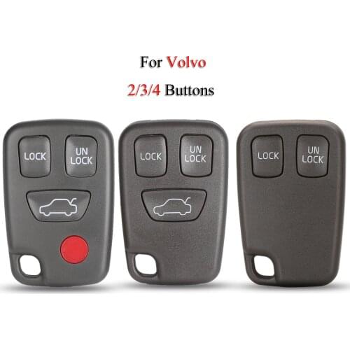 Kutery Remote Car Key Shell For Volvo S40 S60 S70 S80 V40 V70 XC90 XC70 3/4 Buttons Replacement Key Cover Case Fob