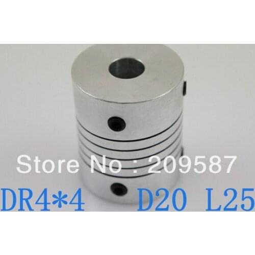 DR 4mm x 4mm CNC Flexible Coupling Shaft Coupler Encode Connector D20 L25