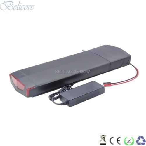 Electric bicycle luggage battery pack 250W 24V 12ah 15AH 17Ah rear rack with 2a charger