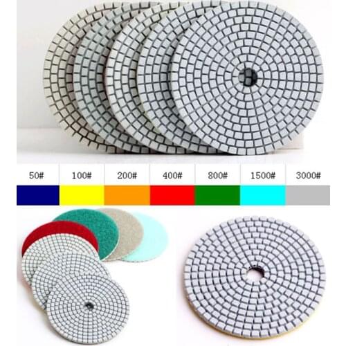 3000# 4 inch (100mm) with 2.5mm flexible diamond polishing pads diamond hand polishing pads