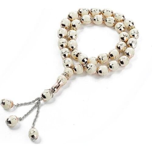 Key ChainsMuslim Prayer Beads Round Bead Tesbih Allah Rosary Islamic Tasbeeh Scriptures Tasby Worship Supplies