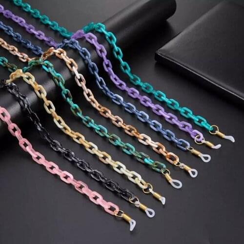 Fashion Acrylic Chain Plastic Chain Sunglasses Chain DIY Jewelry Finding Glasses Chain Mask Lanyard 70cm Length
