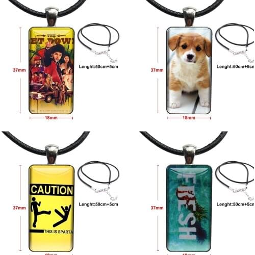 Fashion Necklace Handmade Rectangle Shape Choker Necklace Jewelry Multi Designs Tv Series Show The Get Down Poster Very Cheap