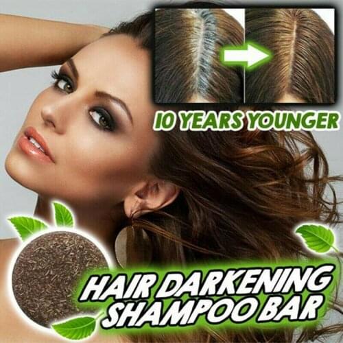 Fashion Hair Darkening Handmade Hair Soap Cold Shampoo Processed Bar 100% Pure Plant Oil Control Nourishing Moisturizing Hot