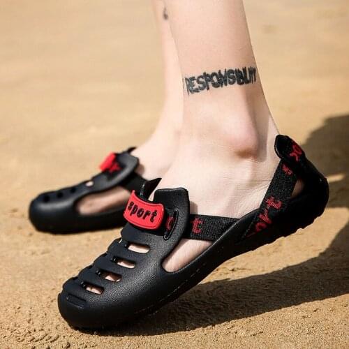 2021 New Men Sandals Summer Beach Flip Flops Men Outdoor Casual Shoes Slippers Cheap Male Sandals Men Shoe Masculina Water Shoes