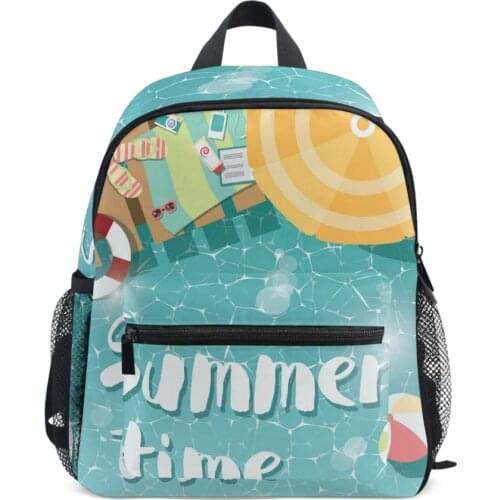 2020 New Kids Backpacks sea side and beach items Printed School Bags For Girls Boy Children Travel Bagpack waterproof School Bag
