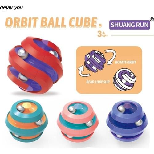 NEW Fingertip Anti-stress Spiner Fun Bead Office Creative Deformation Antistress Hand Fidget Spinner Pinball Track Top Toys