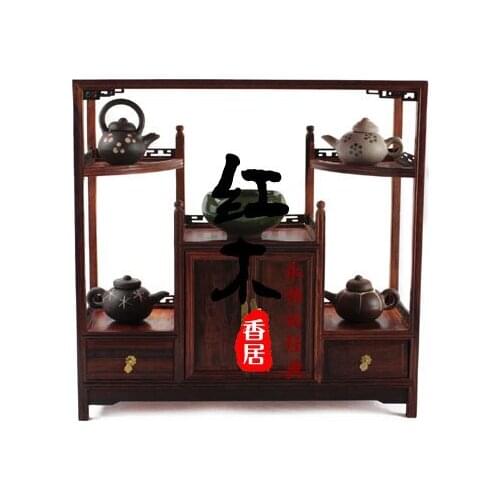 Rosewood rosewood special offer tea cabinet Curio Cabinet imitation of Ming and Qing furniture model authentic classical small m