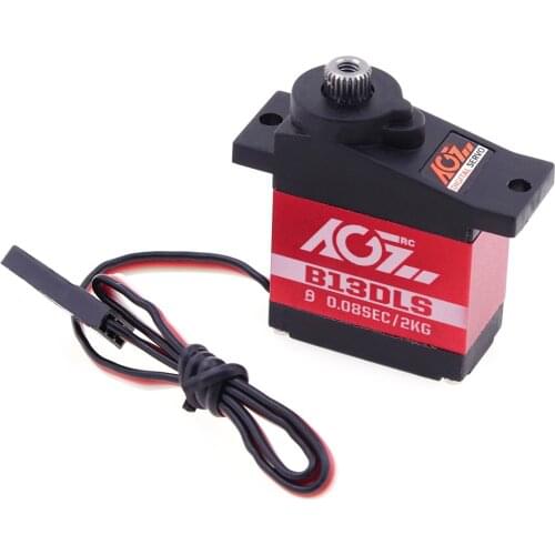 AGFRC B13DLS 15g Titanium Gear Super Fast 2KG 0.08Sec Programmable Digital Micro Servo for RC Mini Car 450 Helicopter Aircraft