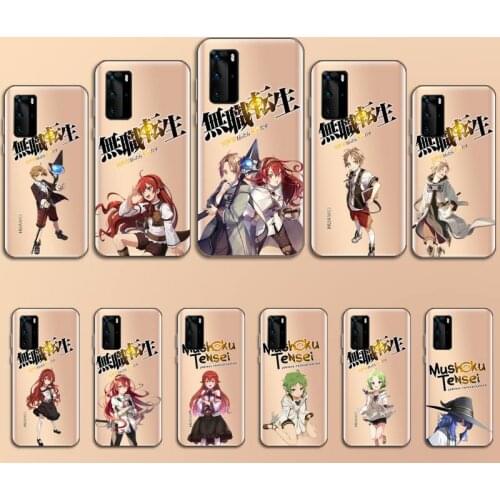 Mushoku Tensei Jobless Reincarnation Phone Case Transparent for Huawei P20 P30 P40 lite pro P smart 2019 honor 8x 10i