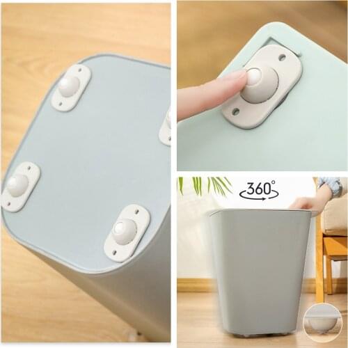 4pcs Storage Box Pulley Self-adhesive Wheels Swivel Casters Universal Furniture Wheel Directional Roller