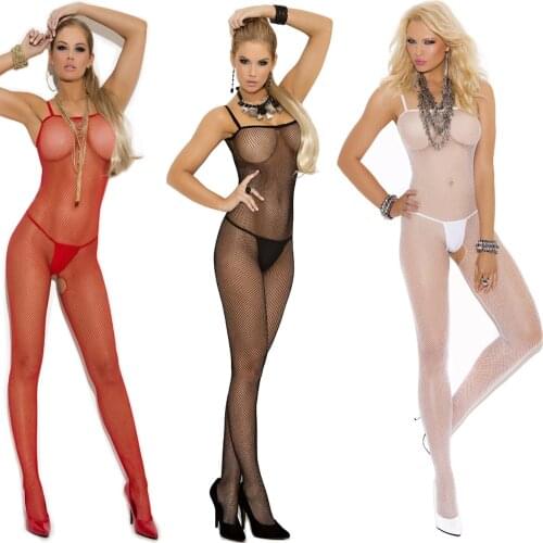 Sexy Bodystocking Open Crotch Fetish Porno Sexi Women Crochless Teddy Lingerie Bodysuit Sexy Erotic Underwear Baby Doll Costumes