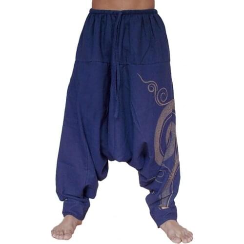 Men Pants Loose Fit Stylish Nylon Men Harem Pants for Party Mens Clothing 2021 мужские брюки с широкими штанинами